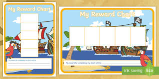 pirate five frame sticker reward charts early years