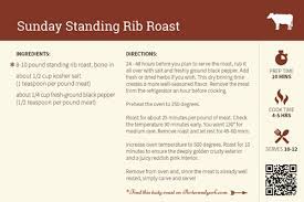 Close the oven, then reduce temperature to 225 degrees. Sunday Standing Rib Roast Recipe Porter And York