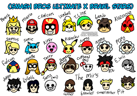 Molto spesso i principianti iniziano a giocare per el primo. Smash Bros Brawl Stars Emotes Emojis Style Spaniglish Mx D A Illustrations Art Street