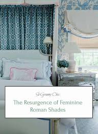 Modern master bedroom with black, purple and leopard accents reveal. So Granny Chic The Resurgence Of Feminine Roman Shades