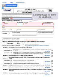 Conform ghidului anaf, declaraţia unică se depune: Distributed Movie