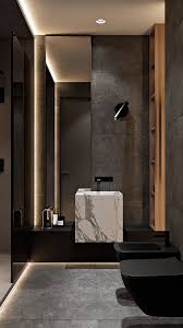 Bancada Linda E Original Nao Precisa Ser Tudo Escuro In 2020 Bathroom Design Luxury Modern Bathroom Design Bathroom Interior Design