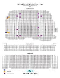 63 Extraordinary Seating Chart For Lunt Fontanne Theatre