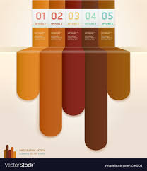 Brown Color Number Options Banner Template