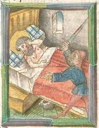 der heiligen leben sommerteil augsburg 2 halfte 15 jahrhundert 2 cod 154 folio 411 medieval bed plaid pillow