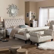 Baxton Studio Antoinette Transitional Gray Fabric Upholstered Queen Size Bed 28862 4712 Hd The Home Depot Beige Bedroom Set King Bedroom Sets Beige Bedroom