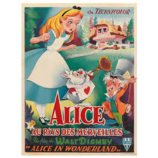 Alice In Wonderland Alice Au Pays Des Merveilles Film Moster 1stdibs Com Alice In Wonderland Disney Disney Alice Alice In Wonderland