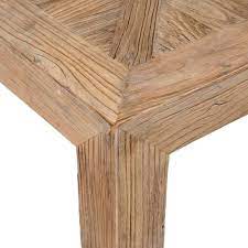 Table en orme réalisée avec de l'orne centenaire provenant d'un ancien stock d'un menuisier breton à la retraite et de vieux chevrons en sapin le tout avec le style « pont de bateau ». Table Basse En Orme Massif Recycle Bruges Maisons Du Monde