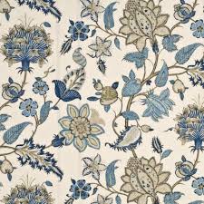 At fabricgateway.com find thousands of fabric categorized into thousands of categories. G P J Baker Baker S Indienne Indigo Taupe Fabric Decoratorsbest