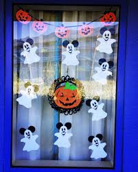 Our Halloween Disney Window Decorations Disney Halloween Decorations Disney Diy Disney Halloween