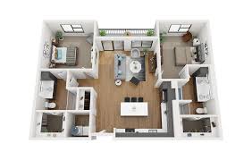 Find small 2bed 2bath designs modern open floor plans ranch homes with garage more. B5 Available One Two Three Bedroom Apartment Homes In The Woodlands Tx The Lane At Waterway
