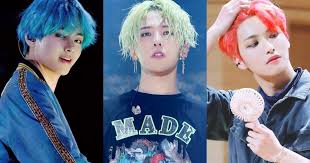 Musae's puppy hair found in tsr category 'sims 4 male hairstyles'. 30 Male Idols Who Totally Rock Bright Hair Colors Koreaboo