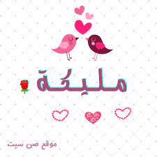 اسم مليكة في صورة art arabic calligraphy sunset