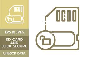 You will need a thin, clear cellophane tape with a strong adhesive grip. Sd Card And Lock Secure Unlock Data Grafico Por Beldonbenediktus Creative Fabrica