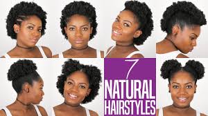 Easy, gorgeous hairstyles for natural hair. 7 Natural Hairstyles For Short To Medium Length Natural Hair 4b 4c Hair Youtube