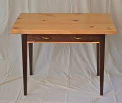 Sometimes wood paneling can't be painted. Custom Writing Desk Of Black Walnut And Knotty Pine By White Dove Woodworking Llc Custommade Com