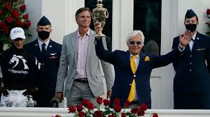 Bob baffert brought kentucky derby winner medina spirit out for fans to see on the morning after the race. Authentic Wins Kentucky Derby Holds Off Tiz The Law Whas11 Com