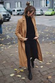 Jean wang + denim jeans + heels + cute brown blazer + casual and stylish + perfect + day fall style shop dresses, tops, jackets, jeans, sweaters and more from a variety of brands and designers. Black Skinny Jeans With Camel Coat Outfits 66 Ideas Outfits Lookastic