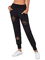 Best Clothes To Wear After A C Section Italianpolishmomma Com Ripped Pants Workout Sweatpants Amazon Women Clothing