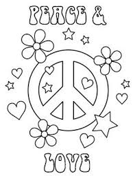 70 S Day Peace And Love Coloring Sheet Love Coloring Pages Heart Coloring Pages Flower Coloring Pages