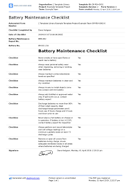 Preventive maintenance schedule template excel. Maintenance Checklist Template Zomya