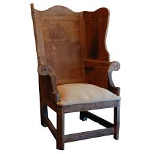 Early American Make Do Wingback 19th C 1stdibs Com Early American Furniture Primitive Decorating Country Vintage Wingback Chair