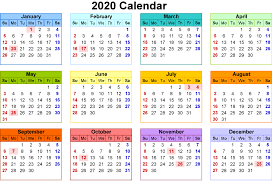 Pdf 2020 Calendar Template For Daily Use Printable Calendar Free Printable Calendar Templates Calendar Template Printable Calendar Template