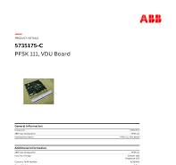 PFSK 111, VDU Board 5735175-C