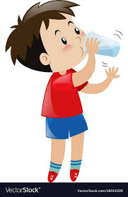 Boy Drinking Water From Glass Vector Image On Vectorstock Kitty Coloring English Activities For Kids Flashcards For Kids