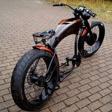 Custom Choppers Harley Davidson 62 Custom Electric Bike Motorised Bike Bicycle