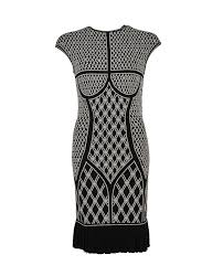 alexander mcqueen bodycon dress