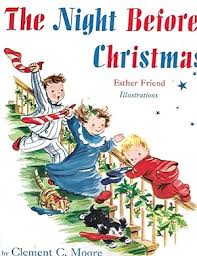 THE NIGHT BEFORE CHRISTMAS ; plus original 45rpm record included narrarated  by Dick Keyes by Clement C Moore