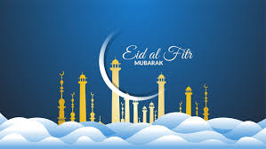Religious leaders said since no sighting of moon was reported on friday and saturday being ramadan 30, eid will be celebrated on sunday. Eid Al Fitr Blaue Wolken Und Mond 1082572 Vektor Kunst Bei Vecteezy