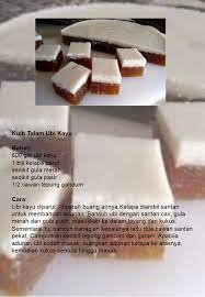 Talam ubi kayu lemak manis sukatan cawan. Resepi Kuih Talam Ubi Kayu Sukatan Cawan