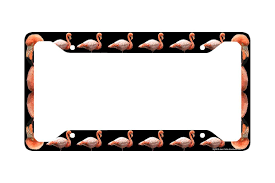 Airstrike Pink Flamingo License Plate Frame Pink Flamingo Car Tag Frame Pink Flamingo License Plate Holder Decorative License Plate Frame 30 263 Car Tag Frame License Plate Frames Plate Frames