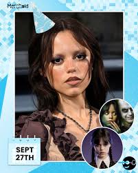 Happy 23rd Birthday to Jenna Ortega! From Wednesday to Beetlejuice 2, she's  already a spooky screen icon. 🎉🖤👻 #JennaOrtega #Wednesday #Beetlejuice2
