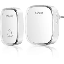 Dazaka Sonnette Sans Fil Exterieur Etanche 300m Avec 1 Recepteur Et Flash Led Pour Urgence Maison Hotel En 2020 Sonnette Sans Fil Sonnette Sonnettes De Porte