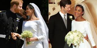 Meghan markle, 36, married prince harry, 33, in a fairytale wedding this weekend. Meghan Markle S Royal Wedding Dress Compared To Princess Angela Of Liechtenstein S