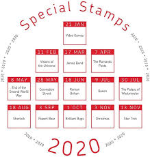 The royal mail typically increases the price of stamps annually in. Breaking News The Official Royal Mail 2020 Stamp Calendar Has Just Been Released The Westminster Collection