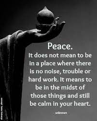 peace in the midst of chaos and still be calm in your heart meditation quotes buddha quote inspirational words