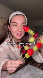 Tanghulu Recipe with Grapes 🍇🍓