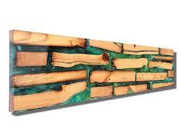 One of a kind sig. Jeff Linenkugel Large Rustic Industrial Wood Wall Art Sculpture Mid Century Modern Contemporary For Sale At 1stdibs