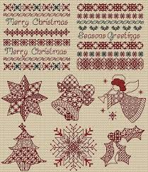 Maria Diaz Designs Blackwork Christmas Cross Stitch Chart