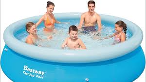 Unboxing Setup Bestway Fast Set Pool 10feet Malaysia Youtube