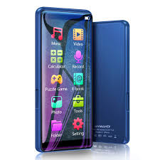 Mymahdi Mp3 Player High Resolution And Full Touch Screen 8gb Hifi Lossless Sound Player With Fm Radio Voice Recorder Supports Up To 128gb Blue Voice Recorders Amazon Com Au