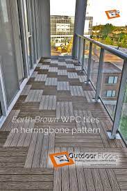 Brown Composite Balcony Floor Balcony Flooring Outdoor Flooring Porch Design