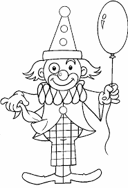 Coloriage magique clown à jouer en ligne. Coloriage Un Ballon Dans La Main De Clown Dessin Gratuit A Imprimer