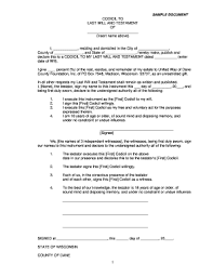 You also need to familiarize yourself or if your aim is to protect your loved ones and their inheritance then you should consider creating a testamentary trust will. 26 Printable Sample Codicil To Will Forms And Templates Fillable Samples In Pdf Word To Download Pdffiller