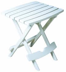 Adams Manufacturing 8500 48 3700 Quik Fold Side Table White Http Www Amazon Com Dp B000i4d64u Ref C Patio Side Table Outdoor Side Table Outdoor End Tables