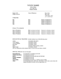 Working in a theater is not only rewarding but also fulfilling. 50 Printable Acting Resume Template Forms Fillable Samples In Pdf Word To Download Pdffiller